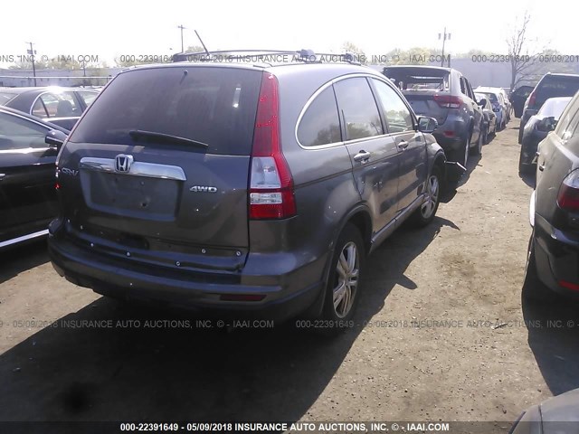 5J6RE4H73AL049799 - 2010 HONDA CR-V EXL BROWN photo 4