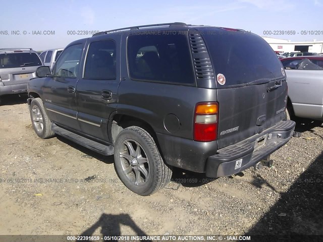 1GNEC13T71J130174 - 2001 CHEVROLET TAHOE C1500 GRAY photo 3