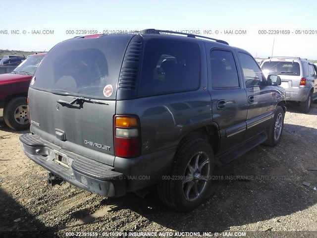 1GNEC13T71J130174 - 2001 CHEVROLET TAHOE C1500 GRAY photo 4