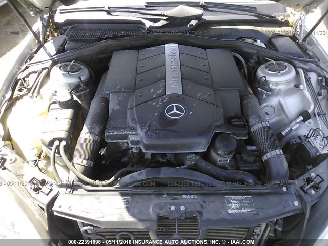 WDBNG70J04A388624 - 2004 MERCEDES-BENZ S 430 SILVER photo 10