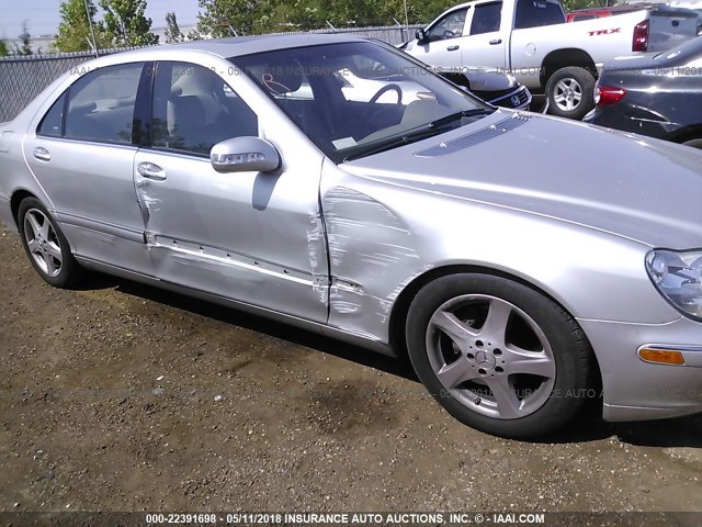 WDBNG70J04A388624 - 2004 MERCEDES-BENZ S 430 SILVER photo 6