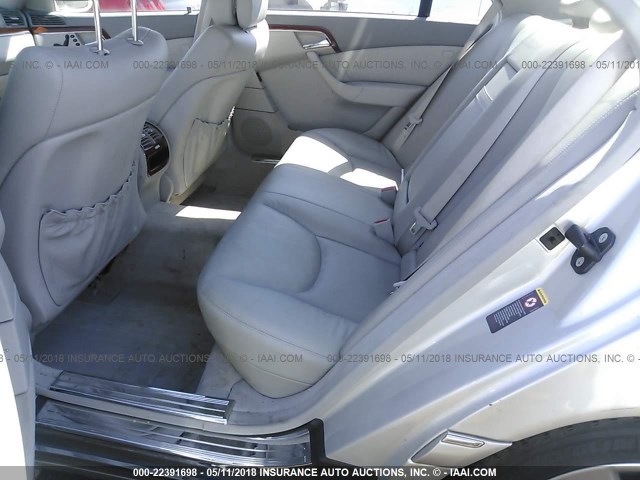 WDBNG70J04A388624 - 2004 MERCEDES-BENZ S 430 SILVER photo 8