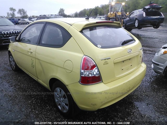 KMHCM3AC1AU161412 - 2010 HYUNDAI Accent BLUE/GS YELLOW photo 3