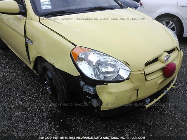 KMHCM3AC1AU161412 - 2010 HYUNDAI Accent BLUE/GS YELLOW photo 6