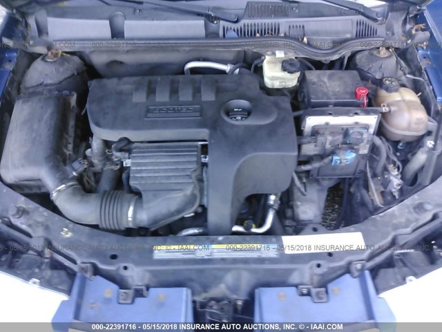 1G8AL55F86Z164620 - 2006 SATURN ION LEVEL 3 BLUE photo 10