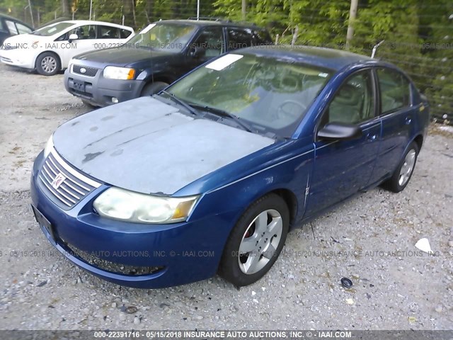 1G8AL55F86Z164620 - 2006 SATURN ION LEVEL 3 BLUE photo 2