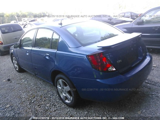 1G8AL55F86Z164620 - 2006 SATURN ION LEVEL 3 BLUE photo 3