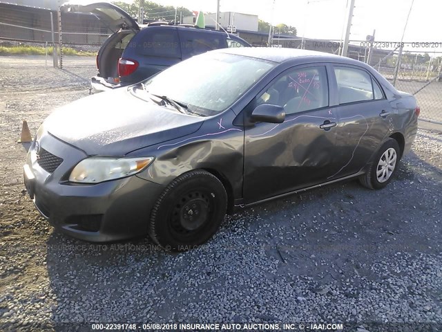 JTDBL40E99J023853 - 2009 TOYOTA COROLLA LE/XLE GRAY photo 2