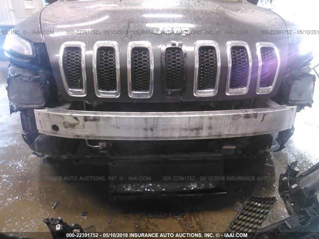 1C4PJMDS4FW576467 - 2015 JEEP CHEROKEE LIMITED SILVER photo 6