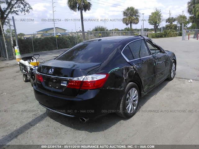 1HGCR2F85EA032151 - 2014 HONDA ACCORD EXL BLACK photo 4