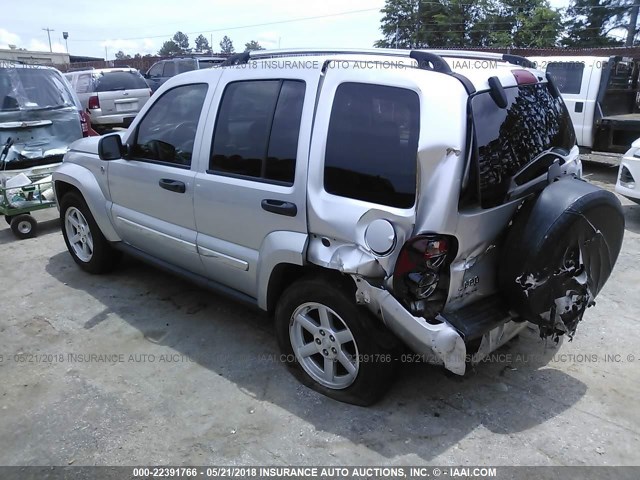 1J4GL58K16W231322 - 2006 JEEP LIBERTY LIMITED SILVER photo 3