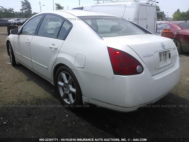 1N4BA41E66C804498 - 2006 NISSAN MAXIMA SE/SL WHITE photo 3