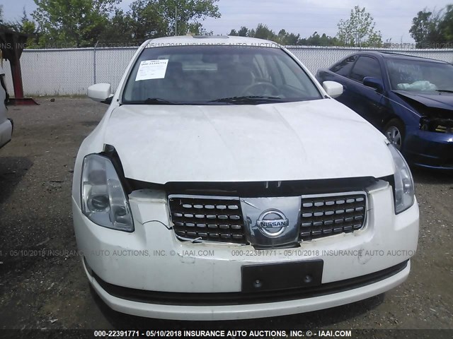 1N4BA41E66C804498 - 2006 NISSAN MAXIMA SE/SL WHITE photo 6