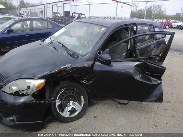 2T1KR32E05C366854 - 2005 TOYOTA COROLLA MATRIX XR BLACK photo 6