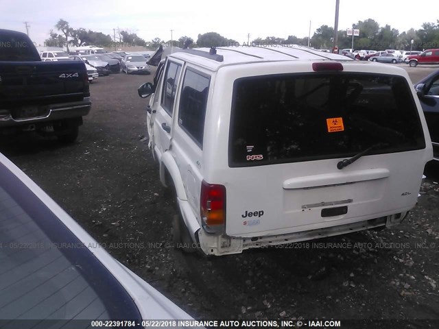1J4FJ68S6WL168596 - 1998 JEEP CHEROKEE SPORT/CLASSIC თეთრი ფოტო 3