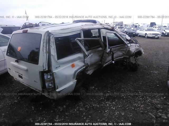 1J4FJ68S6WL168596 - 1998 JEEP CHEROKEE SPORT/CLASSIC თეთრი ფოტო 4