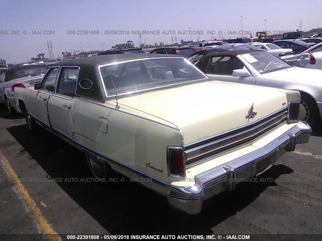 5Y82A877553 - 1975 LINCOLN TOWN CAR GREEN photo 3