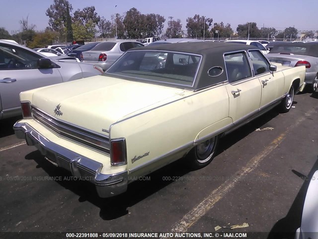 5Y82A877553 - 1975 LINCOLN TOWN CAR GREEN photo 4