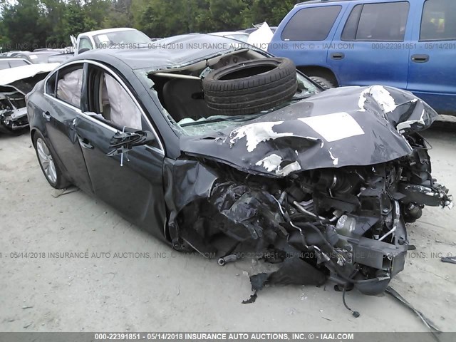 2G4GN5EX1E9177345 - 2014 BUICK REGAL PREMIUM BLACK photo 1