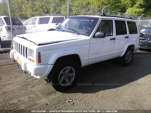 1J4FT68S5WL125457 - 1998 JEEP CHEROKEE SPORT/CLASSIC თეთრი ფოტო 2