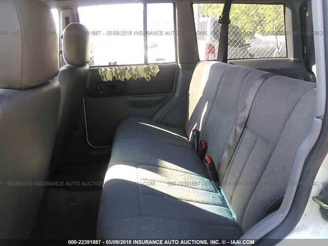 1J4FT68S5WL125457 - 1998 JEEP CHEROKEE SPORT/CLASSIC თეთრი ფოტო 8