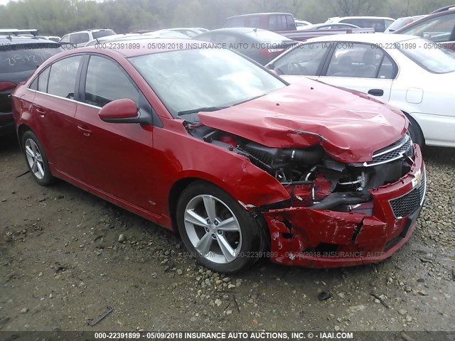 1G1PG5SC8C7360121 - 2012 CHEVROLET CRUZE LT RED photo 1