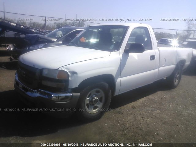 1GTEC14X44Z198870 - 2004 GMC NEW SIERRA C1500 WHITE photo 2