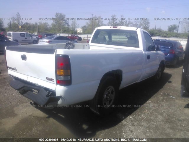 1GTEC14X44Z198870 - 2004 GMC NEW SIERRA C1500 WHITE photo 4