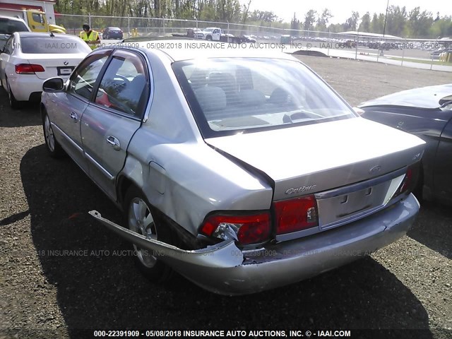 KNAGD128445276621 - 2004 KIA OPTIMA LX/EX SILVER photo 3