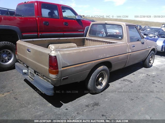 JB7FP24D0FP202707 - 1985 DODGE D50 CUSTOM BROWN photo 4