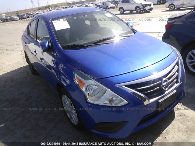 3N1CN7AP0HL806280 - 2017 NISSAN VERSA S/S PLUS/SV/SL BLUE photo 1