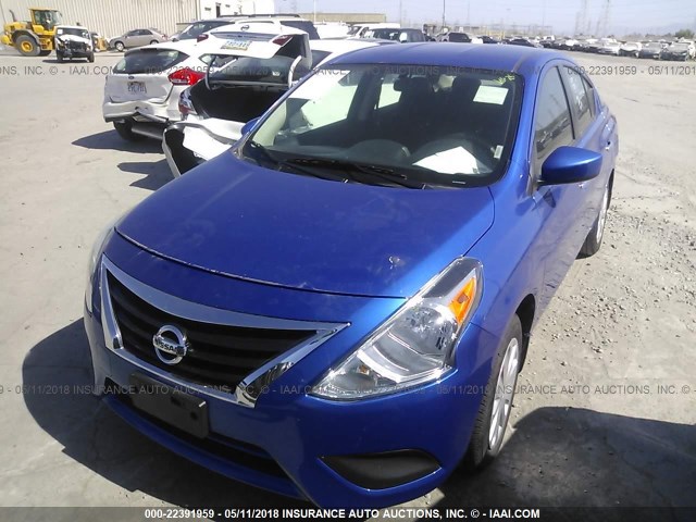 3N1CN7AP0HL806280 - 2017 NISSAN VERSA S/S PLUS/SV/SL BLUE photo 2