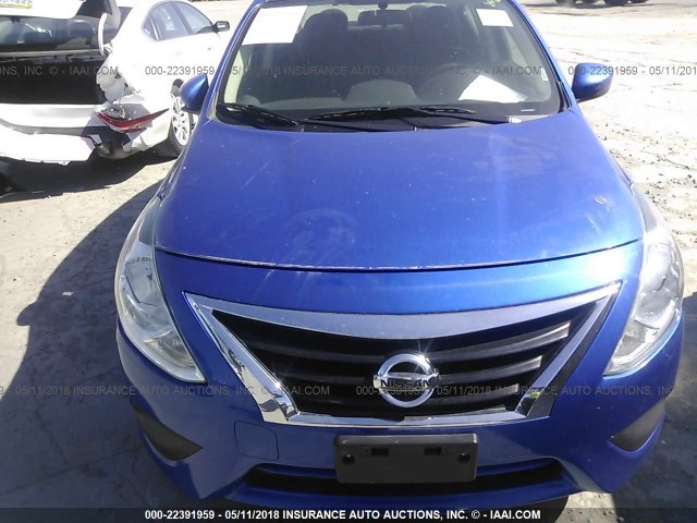 3N1CN7AP0HL806280 - 2017 NISSAN VERSA S/S PLUS/SV/SL BLUE photo 6