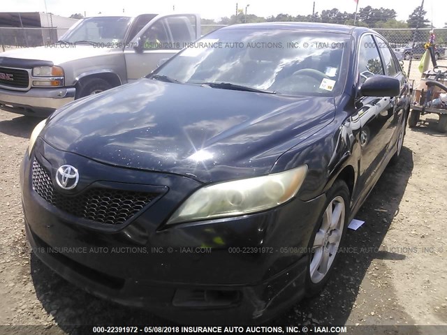 4T1BE46K78U211528 - 2008 TOYOTA CAMRY CE/LE/XLE/SE BLACK photo 2