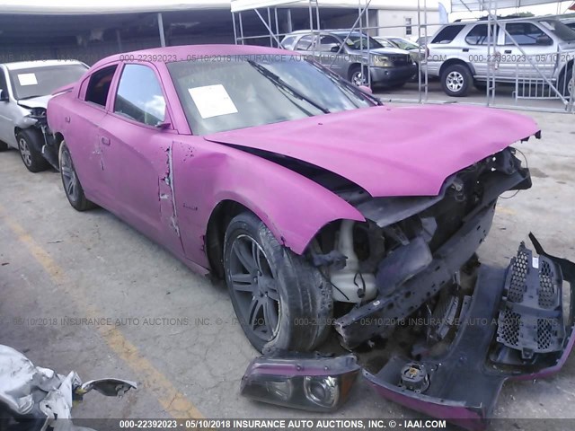2C3CDXCT6EH114690 - 2014 DODGE CHARGER R/T PINK photo 1