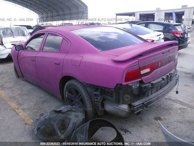 2C3CDXCT6EH114690 - 2014 DODGE CHARGER R/T PINK photo 3