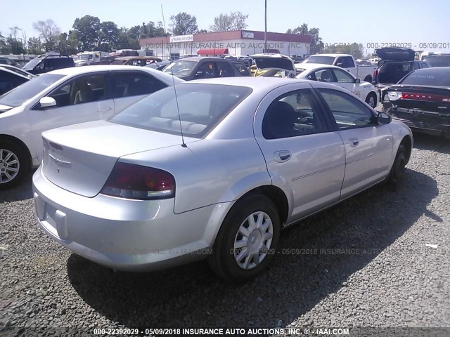 1C3EL46X45N659772 - 2005 CHRYSLER SEBRING SILVER photo 4