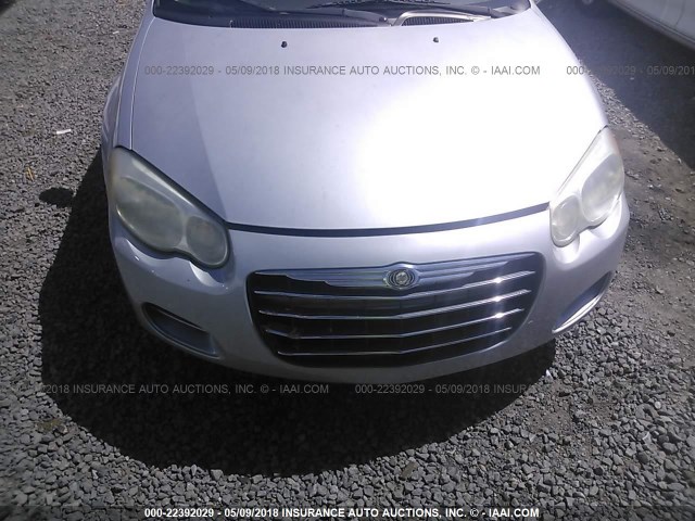 1C3EL46X45N659772 - 2005 CHRYSLER SEBRING SILVER photo 6