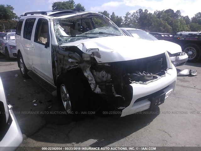 5N1AR18B58C651426 - 2008 NISSAN PATHFINDER S/LE/SE WHITE photo 1