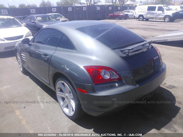 1C3AN69L24X000864 - 2004 CHRYSLER CROSSFIRE LIMITED GRAY photo 3