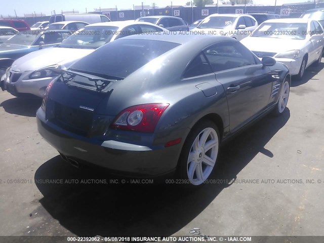 1C3AN69L24X000864 - 2004 CHRYSLER CROSSFIRE LIMITED GRAY photo 4