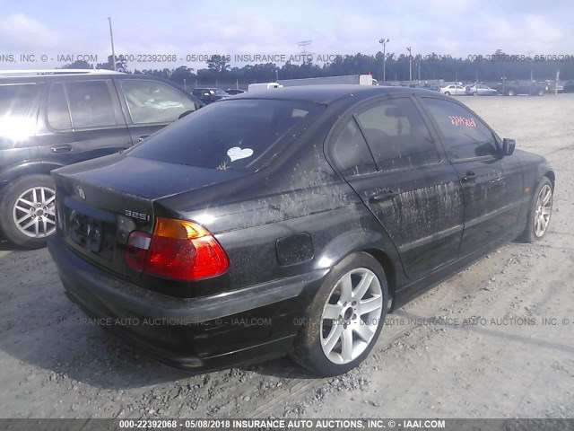 WBAAV33461FU98030 - 2001 BMW 325 I BLACK photo 4