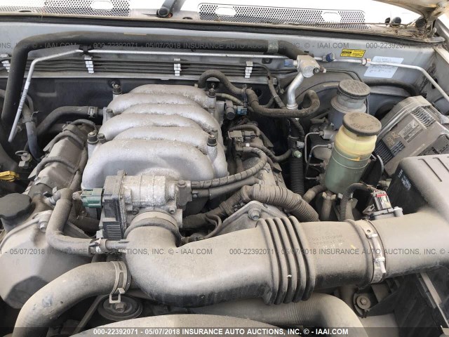 4S2CK58Y744306243 - 2004 ISUZU RODEO S SILVER photo 10