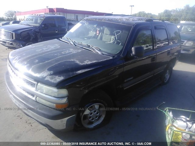 1GNEC13V83J328380 - 2003 CHEVROLET TAHOE C1500 BLACK photo 2