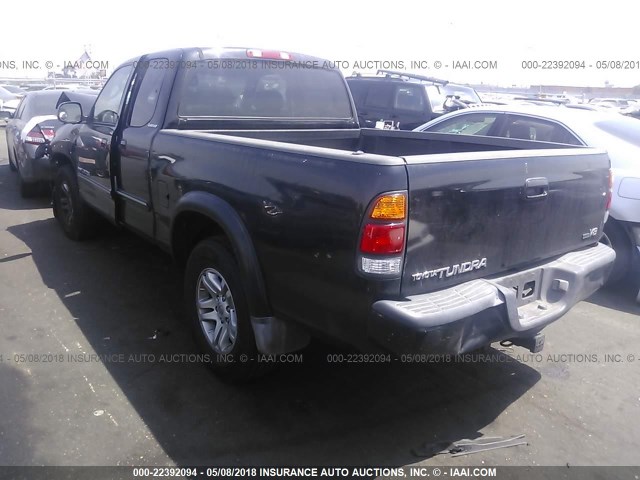 5TBRT381X3S436958 - 2003 TOYOTA TUNDRA ACCESS CAB LIMITED BLACK photo 3