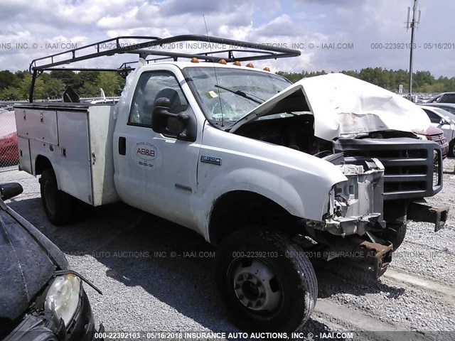 1FDWF37P66ED11100 - 2006 FORD F350 SUPER DUTY WHITE photo 1