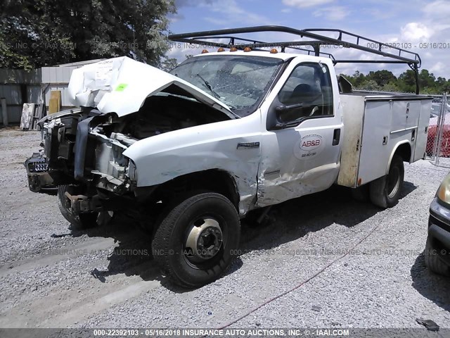 1FDWF37P66ED11100 - 2006 FORD F350 SUPER DUTY WHITE photo 2