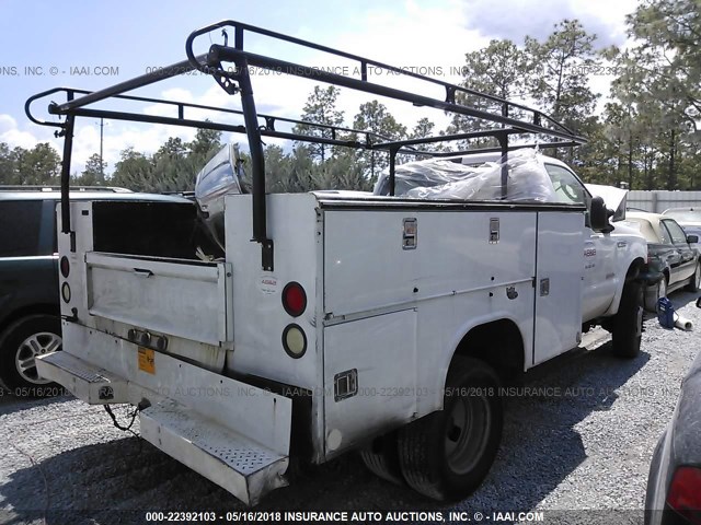 1FDWF37P66ED11100 - 2006 FORD F350 SUPER DUTY WHITE photo 4