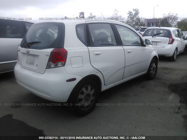 KL1TD66648B264166 - 2008 CHEVROLET AVEO LS 白色 照片 4