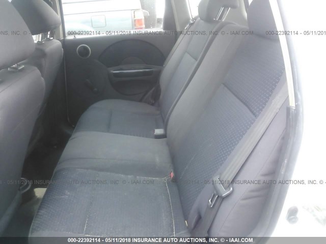 KL1TD66648B264166 - 2008 CHEVROLET AVEO LS 白色 照片 8